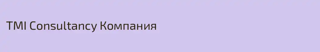 TMI Consultancy Компания